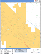 Cathedral City Digital Map Basic Style